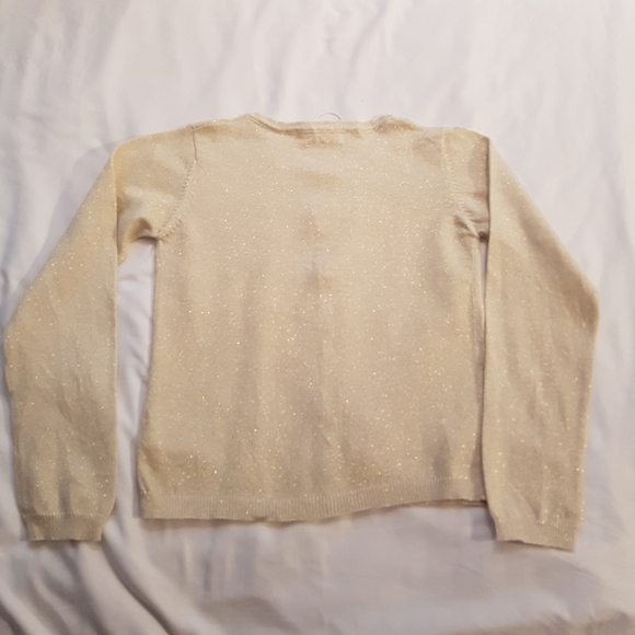Minoti girls size 9-10 years Sparkly gold sweater - Picture 3 of 6